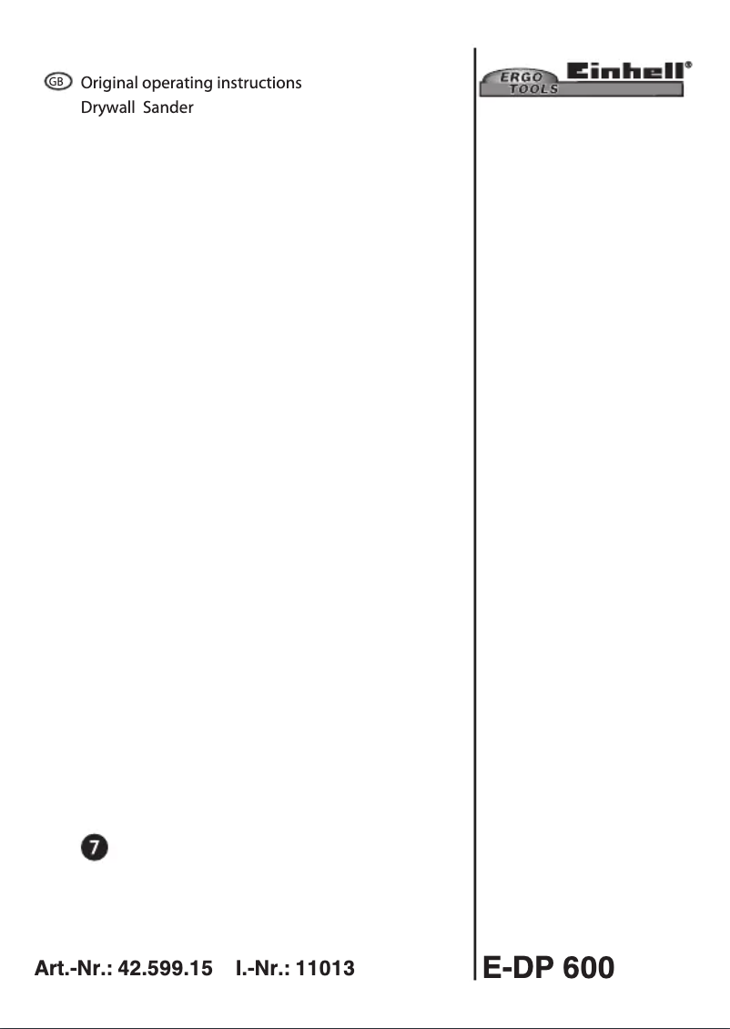 Página 1 del manual Manual de usuario Einhell E-DP 600