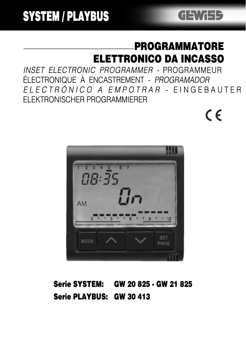 Image de la première page du manuel de l'appareil GW20825