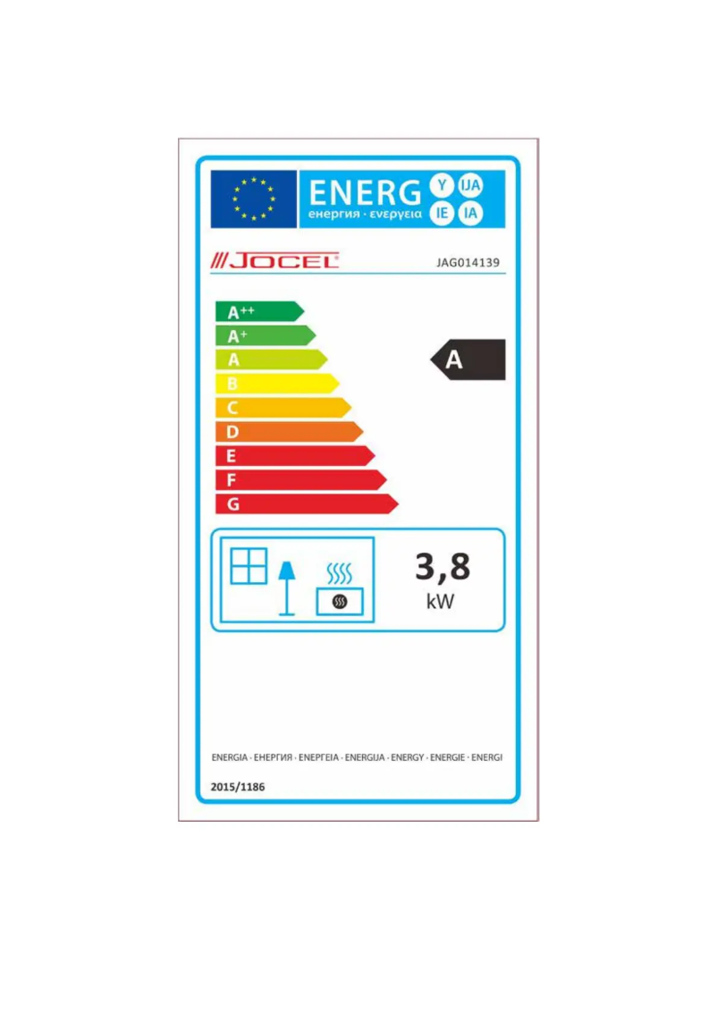 Page 1 of the manual User Manual Jocel JAG014139