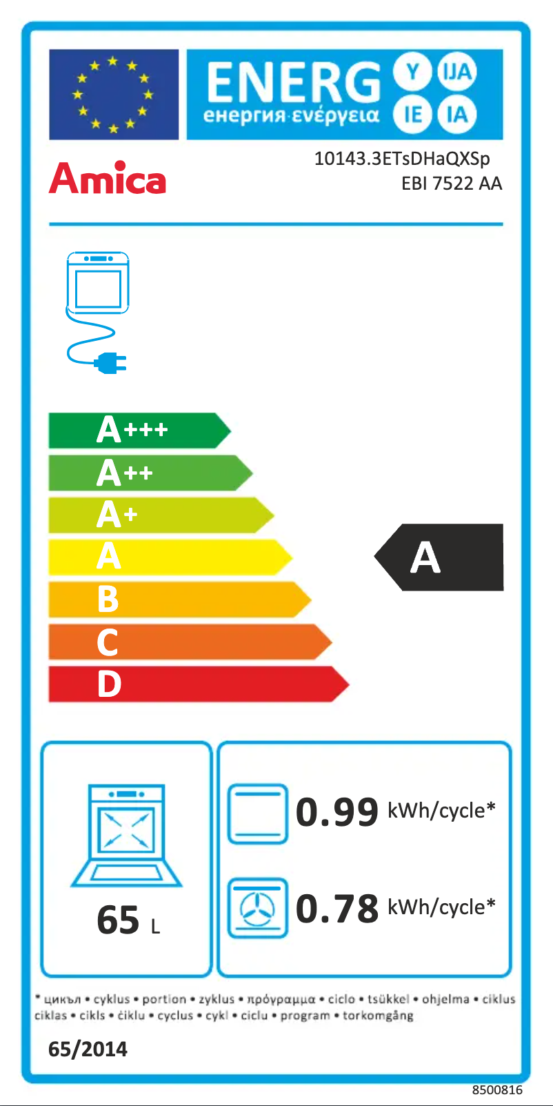 Image de la première page du manuel de l'appareil EBI 7522 AA