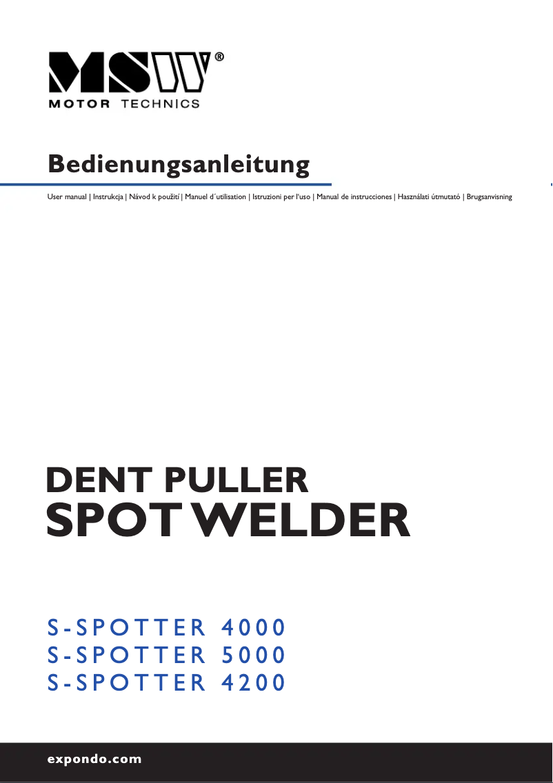Image de la première page du manuel de l'appareil S-SPOTTER 4200