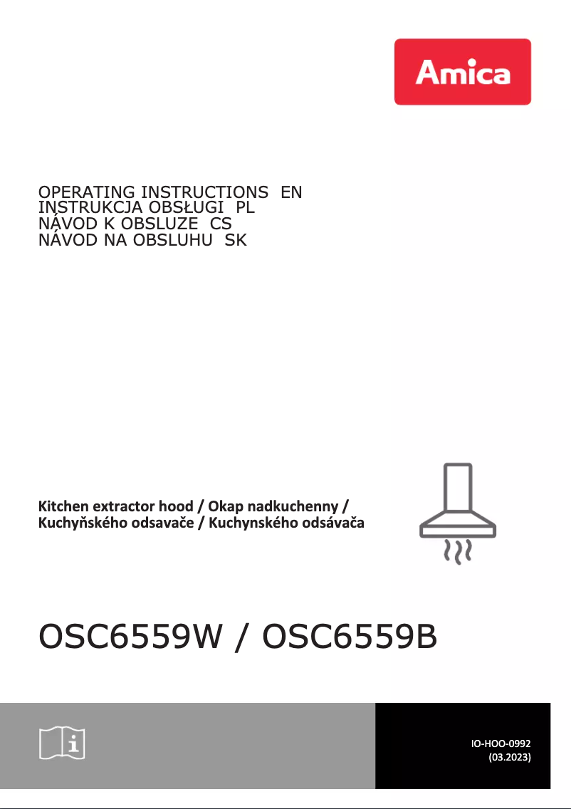 Page n°1 - Manuel utilisateur Amica OSC6559W