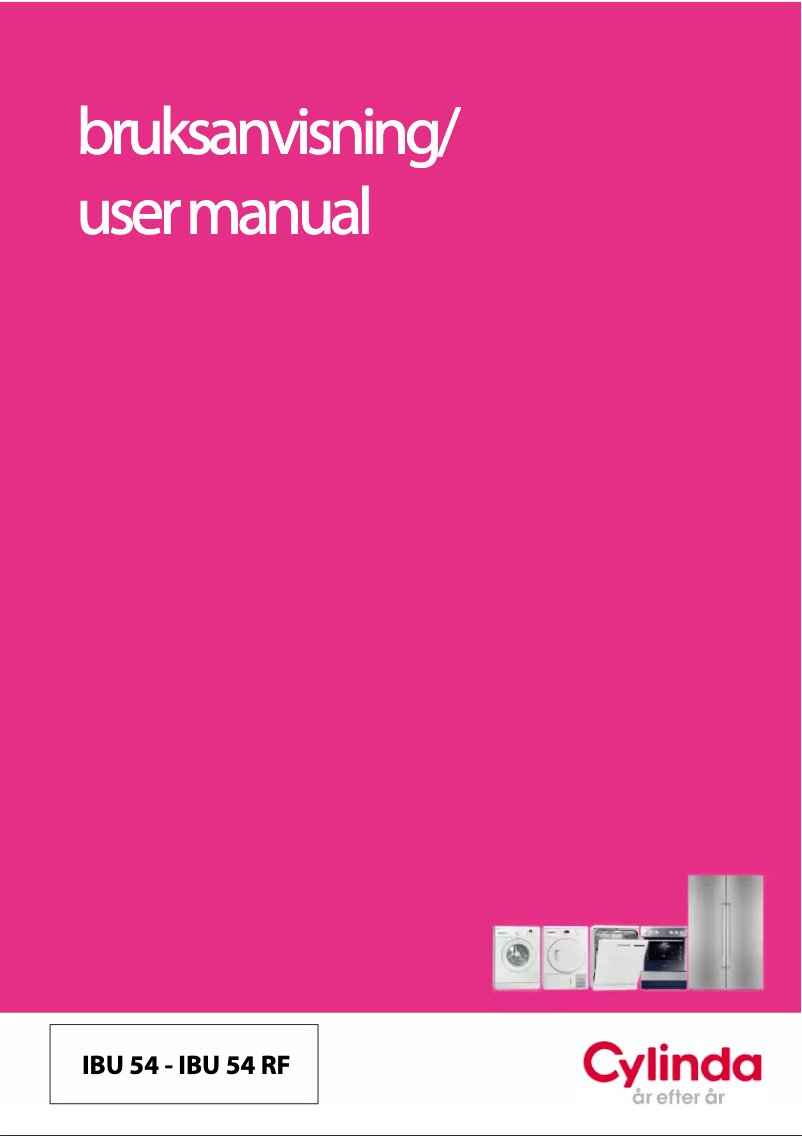 Page n°1 - Manuel utilisateur Cylinda IBU 54 RF