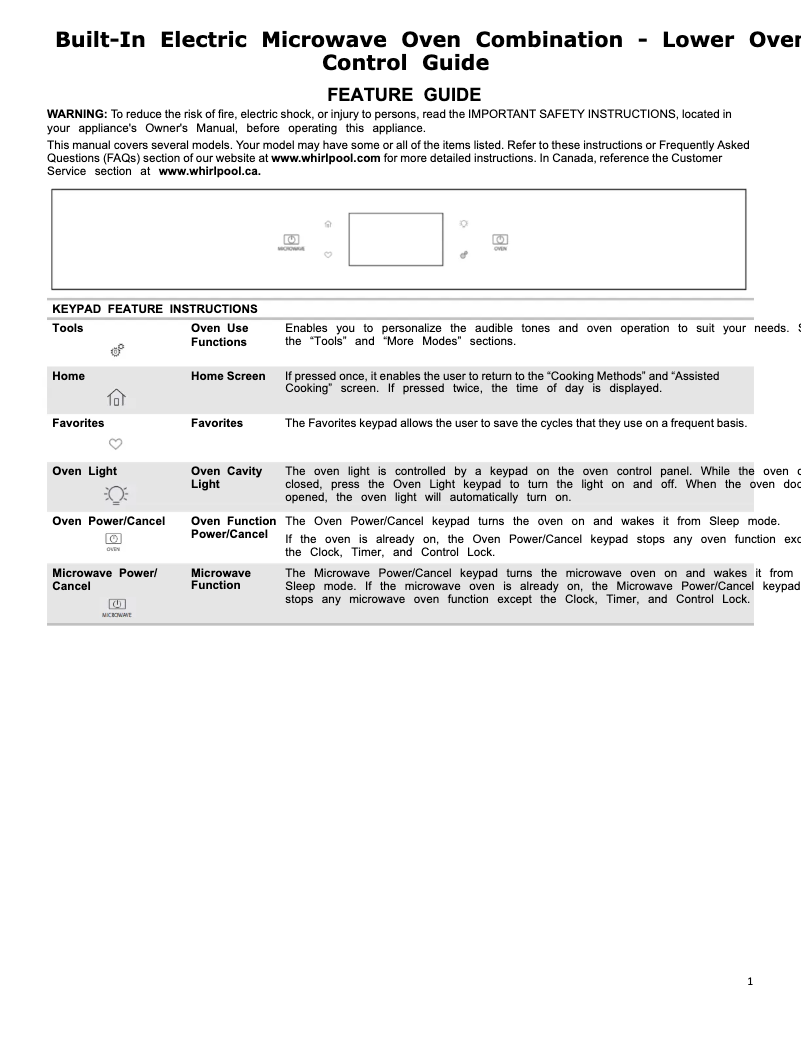 Image de la première page du manuel de l'appareil WOEC7030PZ