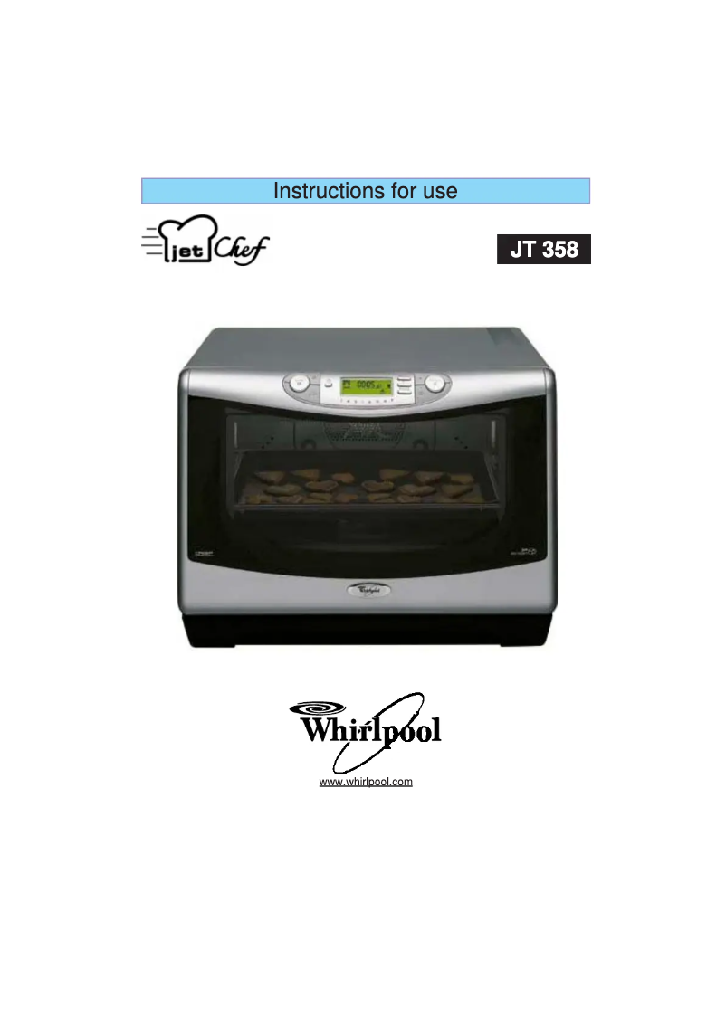 Página 1 del manual Manual de usuario Whirlpool JetChef JT 358