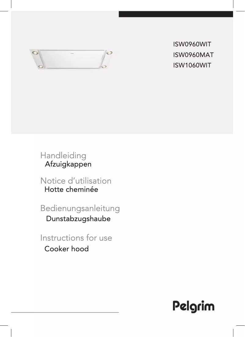 Page 1 de la notice Manuel utilisateur Pelgrim ISW1060WIT