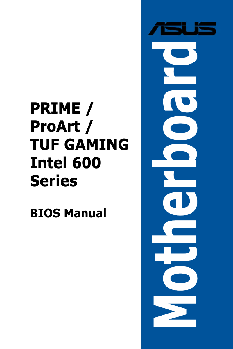 Page 1 de la notice Manuel utilisateur Asus Prime Z690-P WIFI