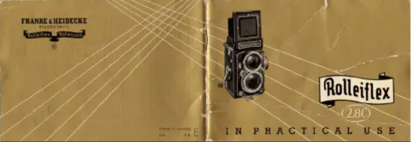 Page 1 de la notice Manuel utilisateur Rollei Rolleiflex 2.8C