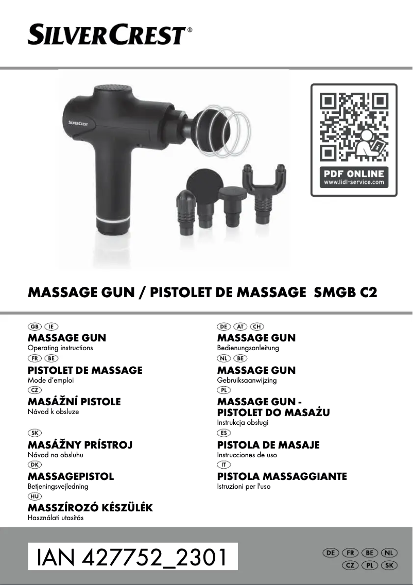 Page 1 de la notice Manuel utilisateur SilverCrest SOMGB C2