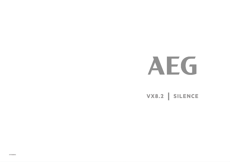 Page 1 de la notice Manuel utilisateur AEG VX82-1-ECO