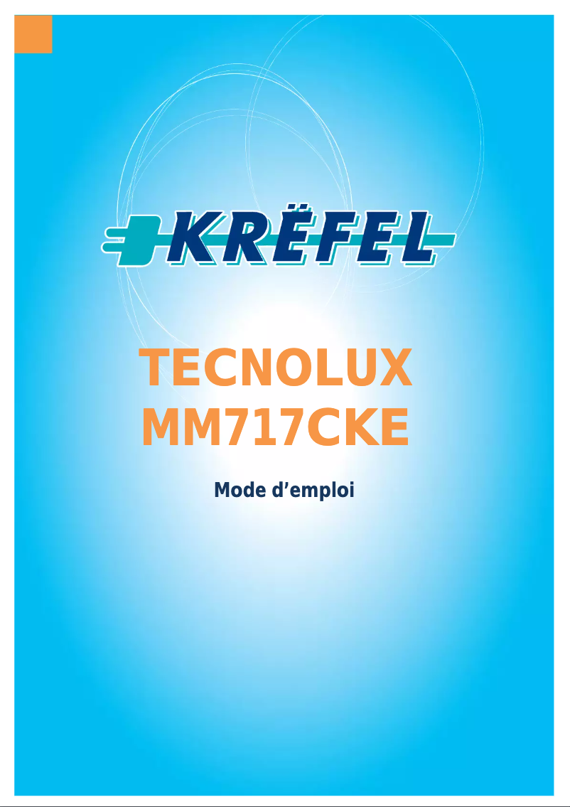 Page 1 de la notice Manuel utilisateur Tecnolux MM717CKE