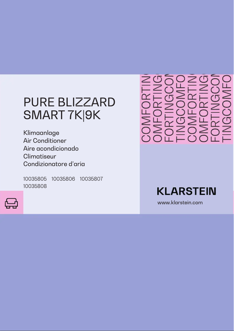 Page 1 de la notice Manuel utilisateur Klarstein Pure Blizzard Smart