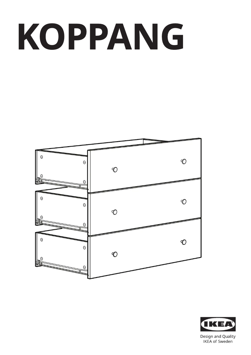Page 1 de la notice Manuel utilisateur Ikea KOPPANG 905.460.96