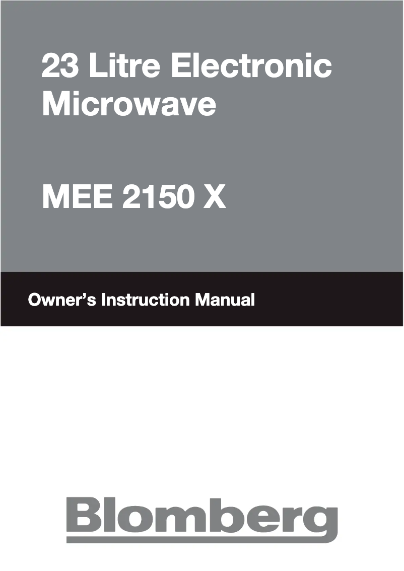 Imagen de la primera página del manual del dispositivo MEE 2150