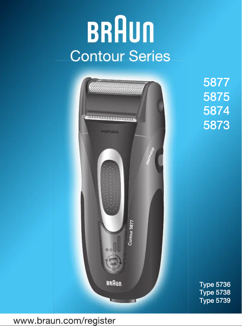 Page 1 de la notice Manuel utilisateur Braun Contour Series 5874