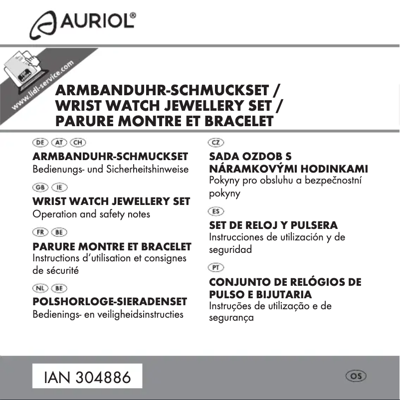 Page 1 of the manual User Manual Auriol IAN 304886