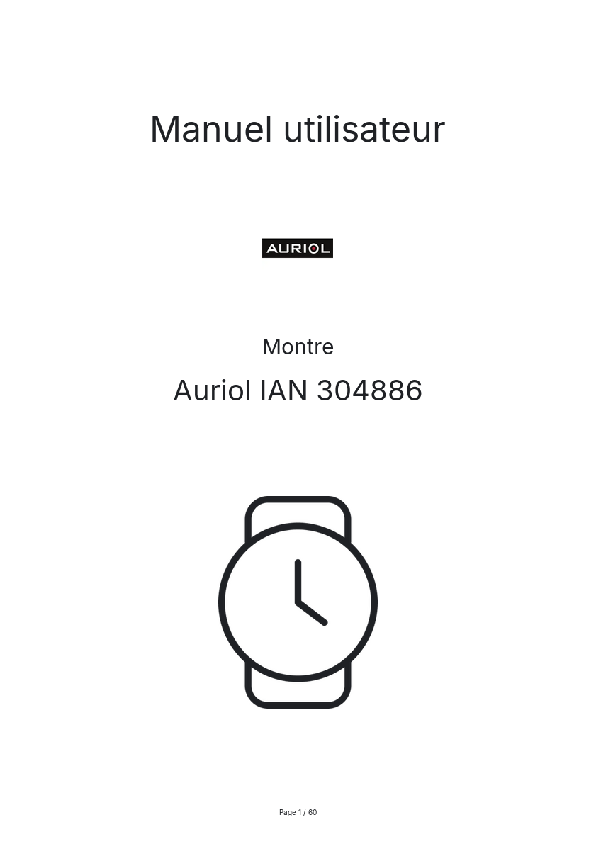 Image de la première page du manuel de l'appareil IAN 304886