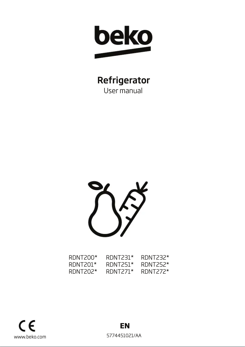 Page n°1 - Manuel utilisateur Beko RDNT271I50VZWB