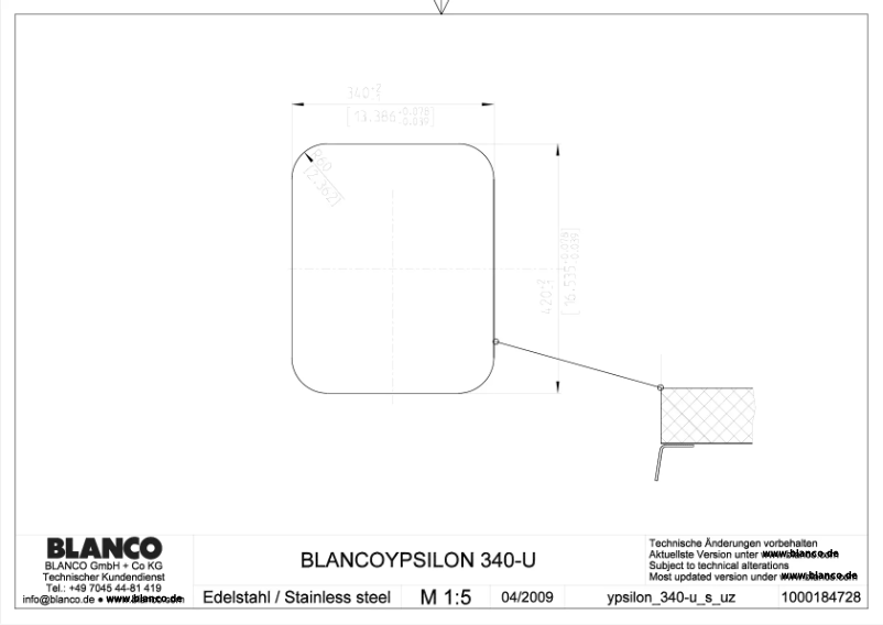 Image de la première page du manuel de l'appareil YPSILON 340-UB