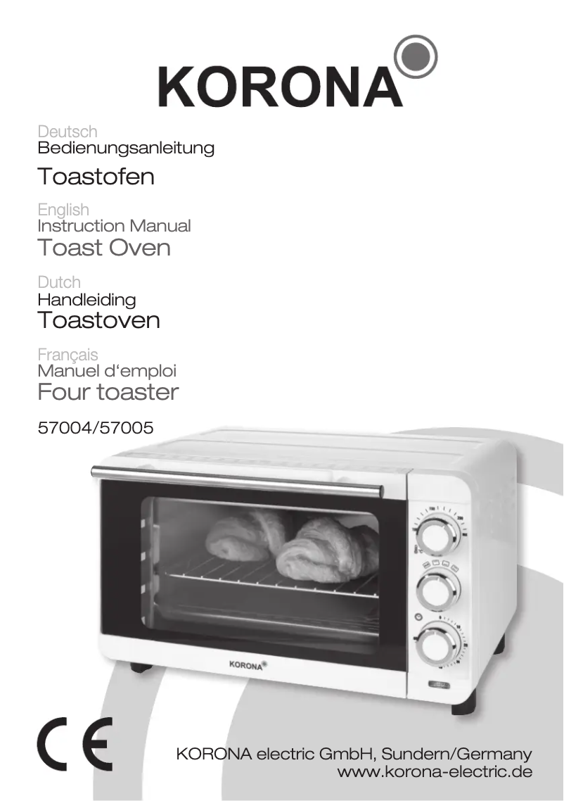 Page n°1 - Manuel utilisateur Korona 57005