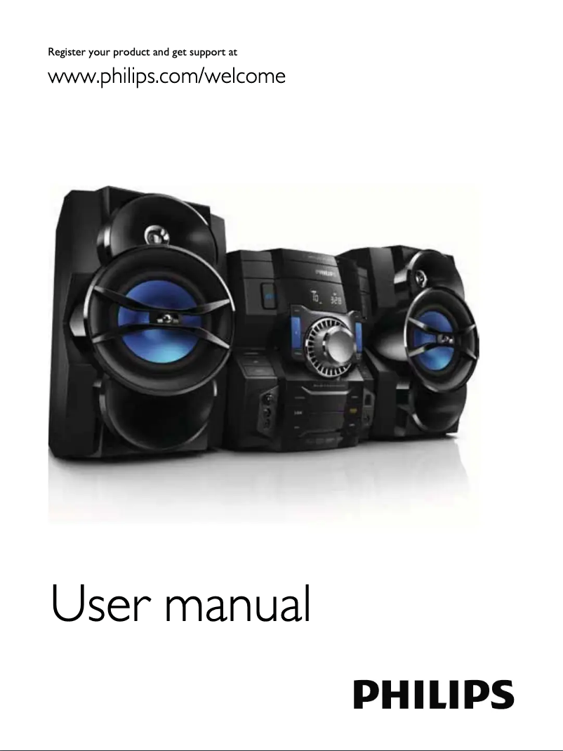 Page n°1 - Manuel utilisateur Philips FWM3500