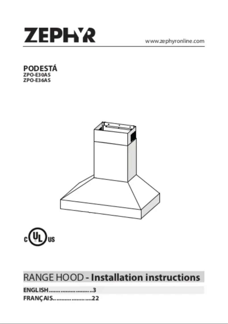 Page 1 de la notice Manuel utilisateur Zephyr ZPO-E30AS