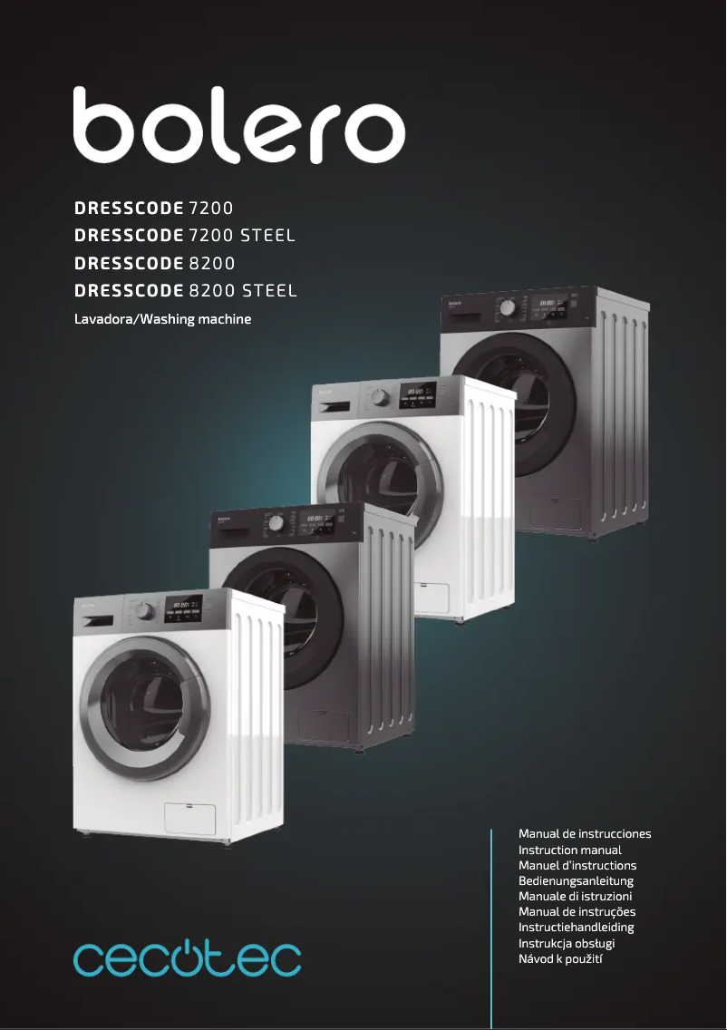 Page 1 de la notice Manuel utilisateur Cecotec Bolero DressCode 7200