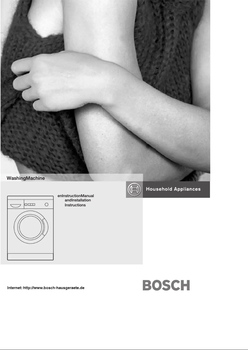 Page n°1 - Manuel utilisateur Bosch WFL1262ZA