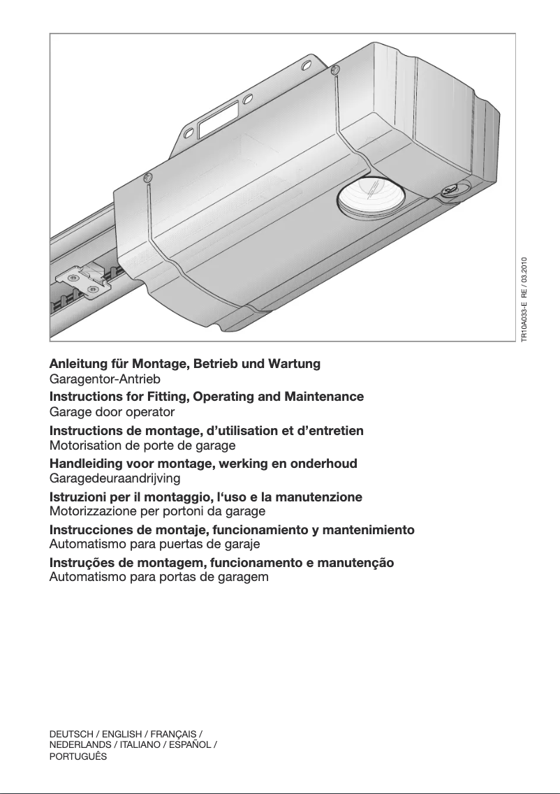 Página 1 del manual Manual de usuario Hormann ProMatic 2