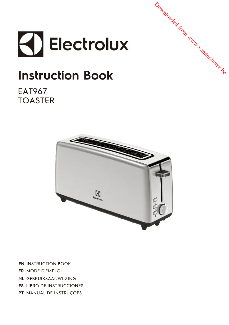 Page 1 de la notice Manuel utilisateur Electrolux EAT967