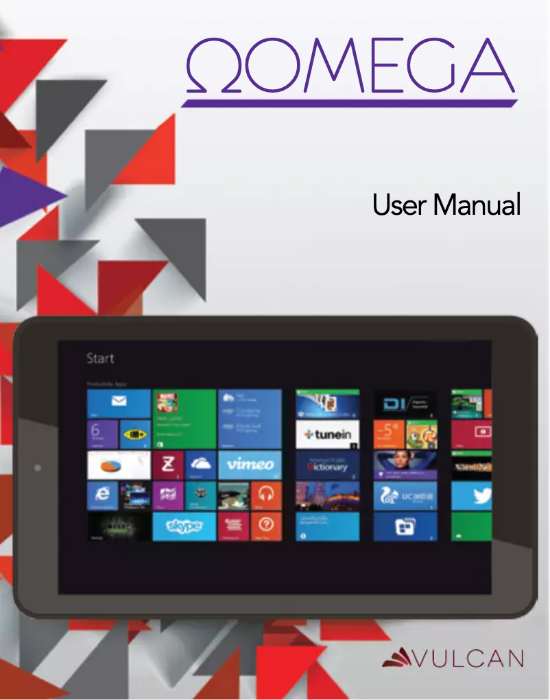 Page 1 de la notice Manuel utilisateur Vulcan Omega II