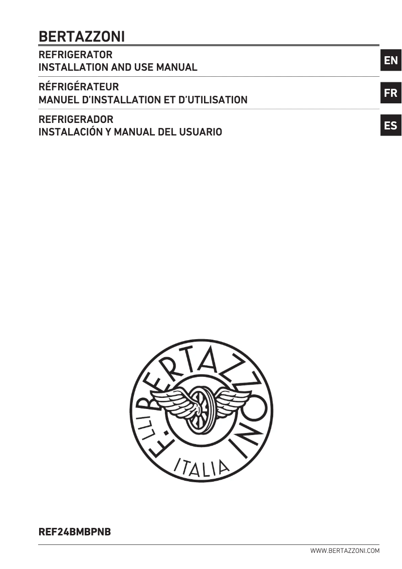 Page 1 de la notice Guide d'installation Bertazzoni REF24BMBPNB