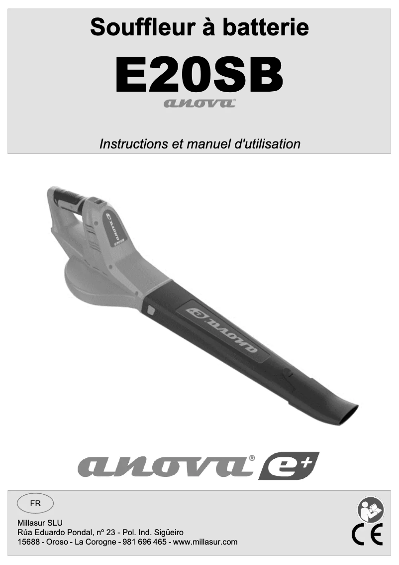 Imagen de la primera página del manual del dispositivo E20SB