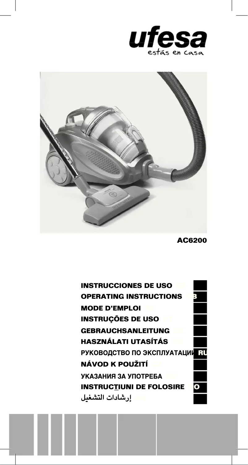 Page 1 de la notice Manuel utilisateur Ufesa AC6200