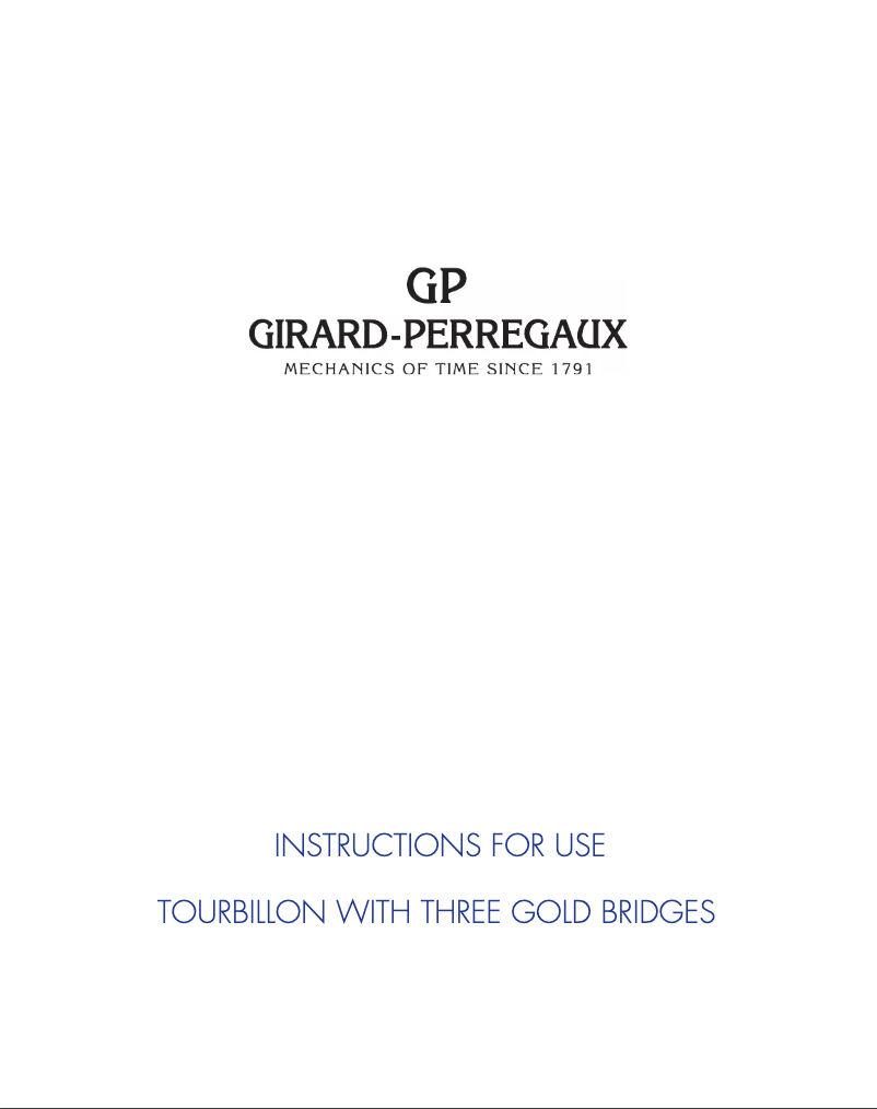 Page 1 de la notice Manuel utilisateur Girard-Perregaux Bridges 99280-52-000-BA6E