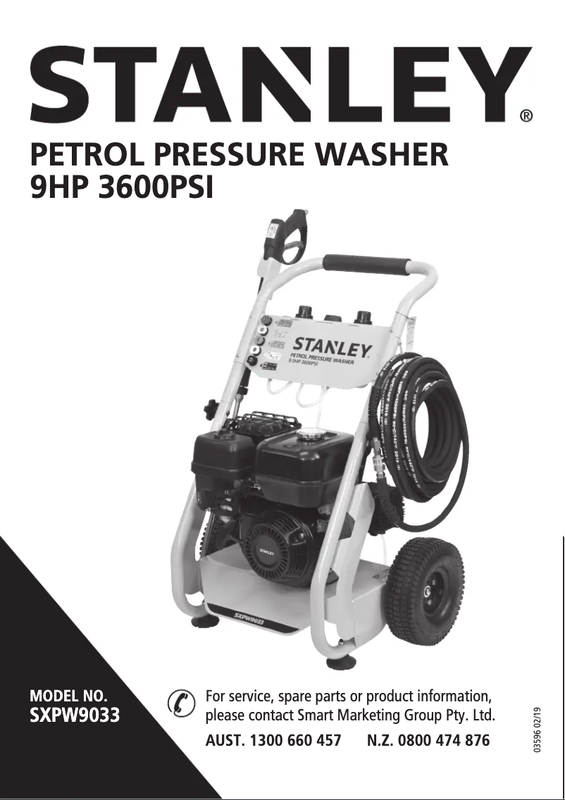 Image de la première page du manuel de l'appareil SXPW9033