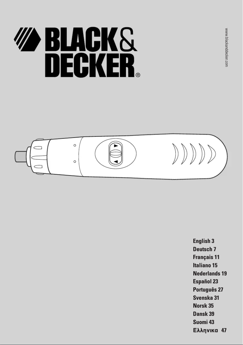 Page 1 de la notice Manuel utilisateur Black & Decker KC36