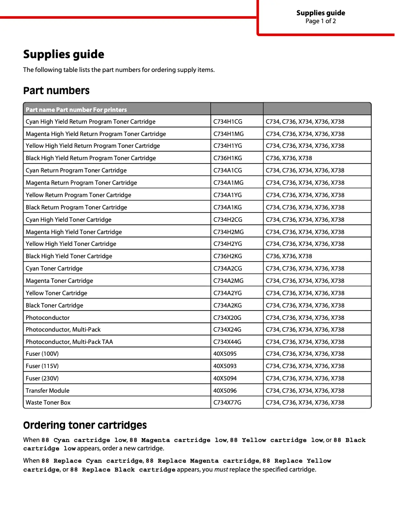 Image de la première page du manuel de l'appareil X738