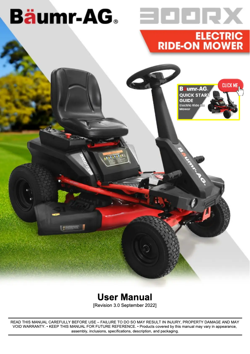 Página 1 del manual Manual de usuario Baumr-AG 300RX