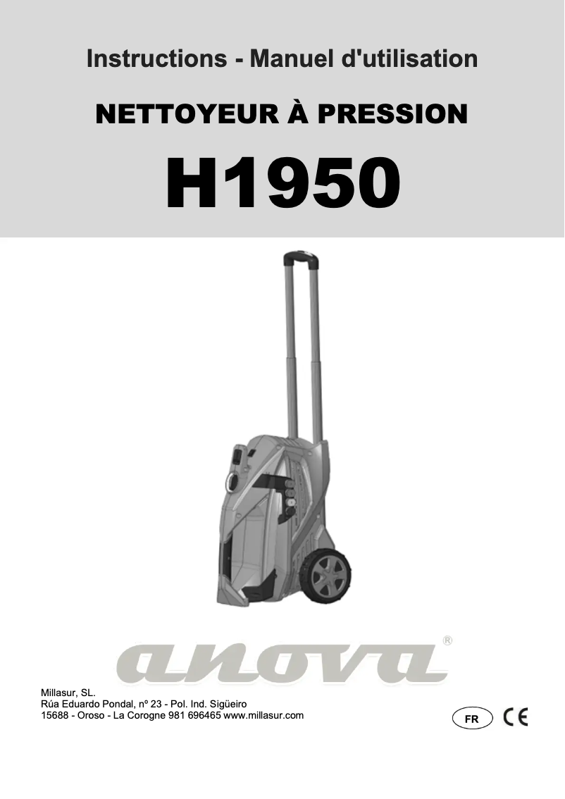 Página 1 del manual Manual de usuario Anova H1950