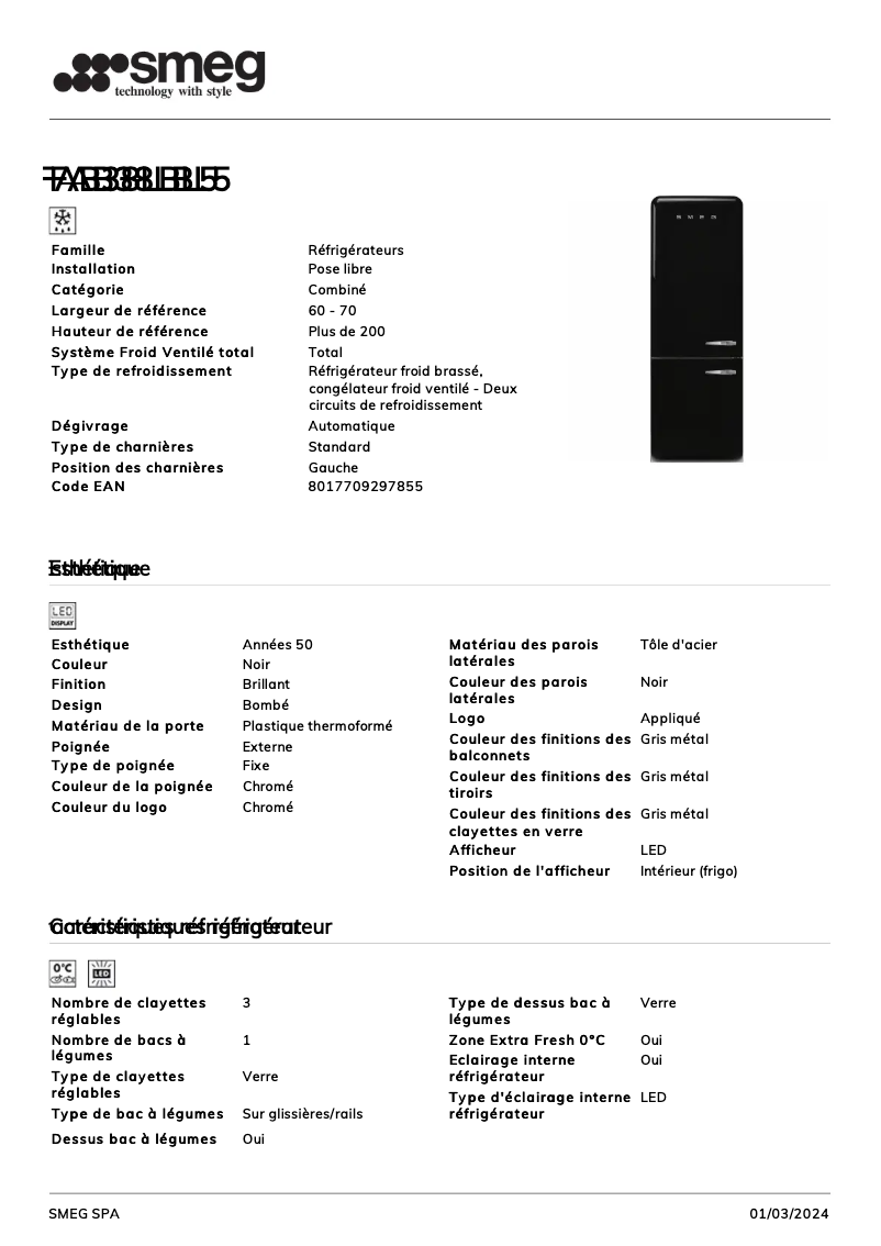 Image de la première page du manuel de l'appareil FAB38LBL5