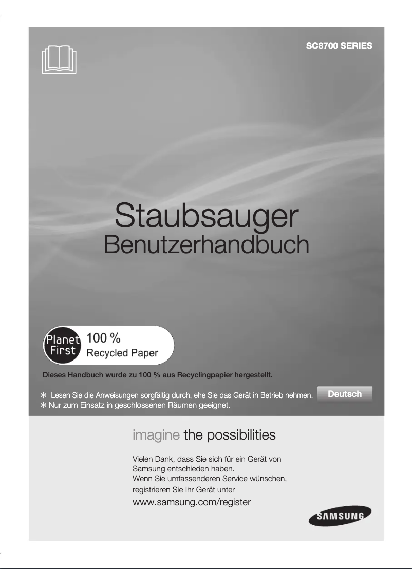 Image de la première page du manuel de l'appareil SC87H0