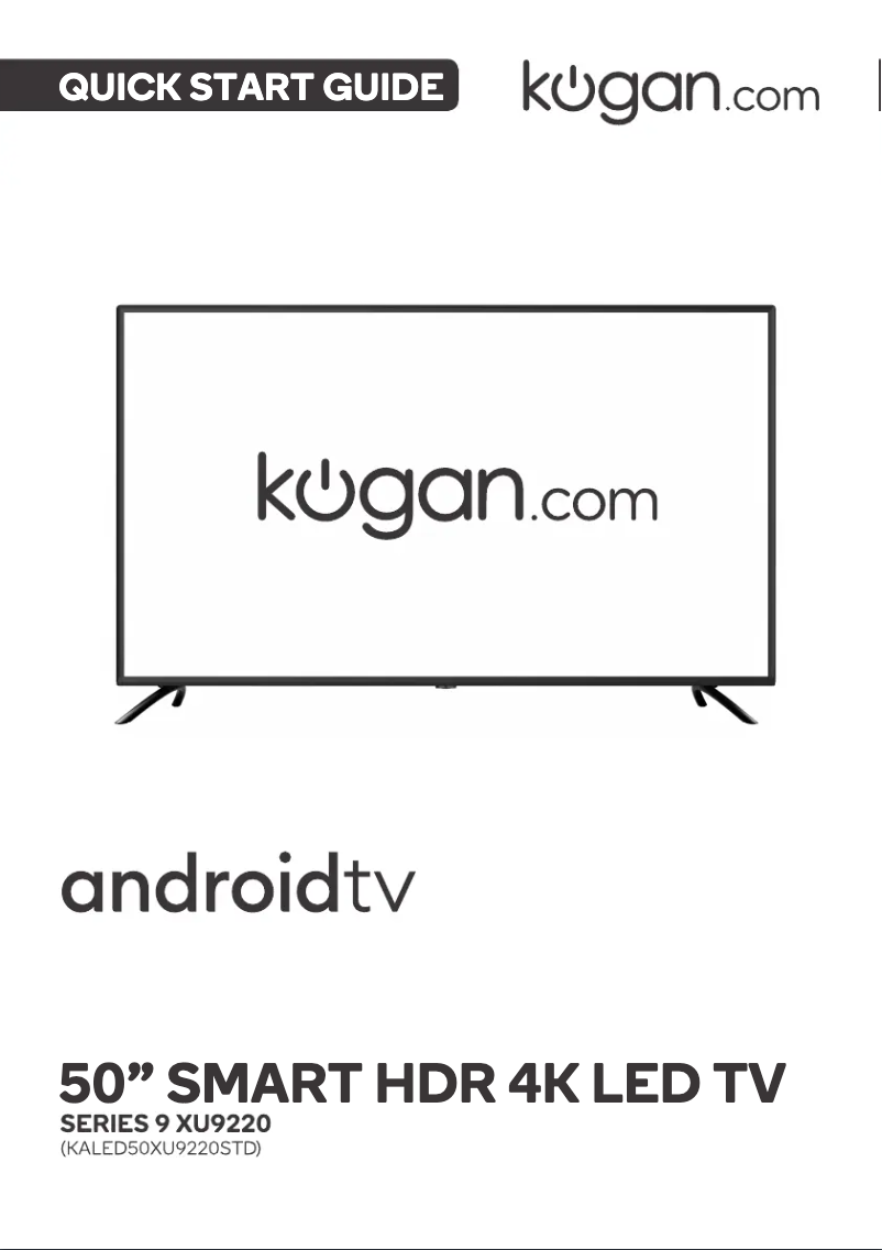Page 1 de la notice Manuel utilisateur Kogan KALED50XU9220STD