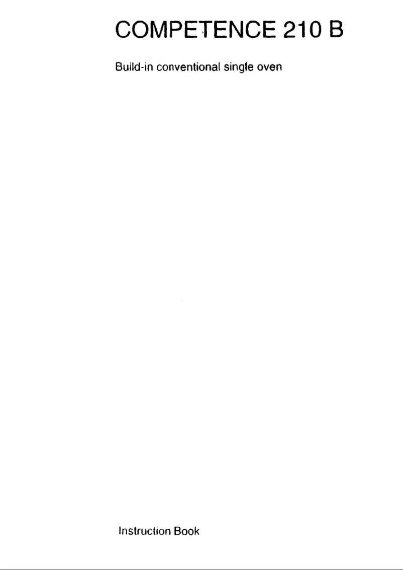 Página 1 del manual Manual de usuario AEG Competence 210B w FBI