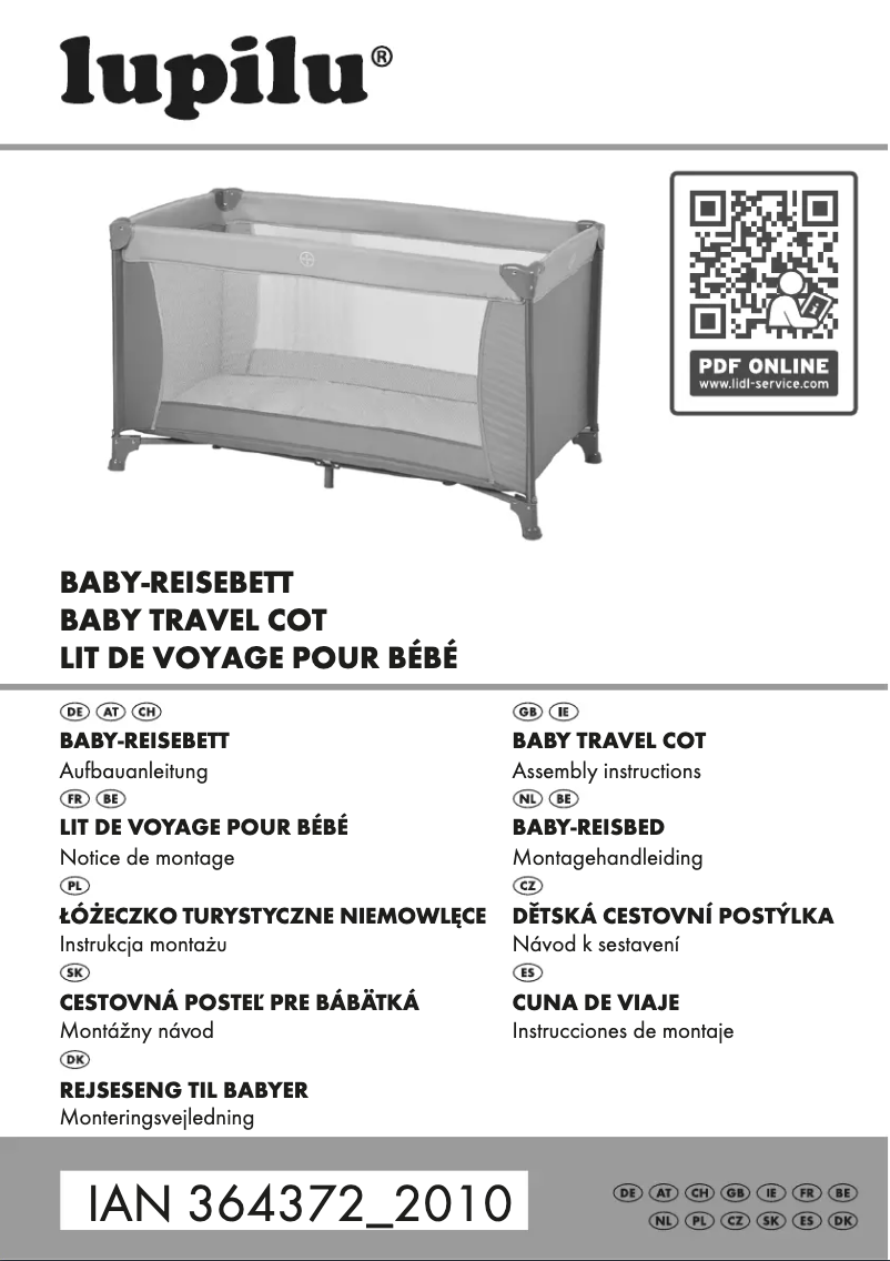 Page 1 de la notice Manuel utilisateur Lupilu IAN 364372