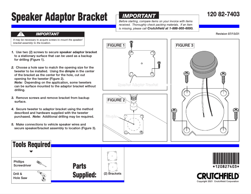 Página 1 del manual Manual de usuario Metra 82-7403