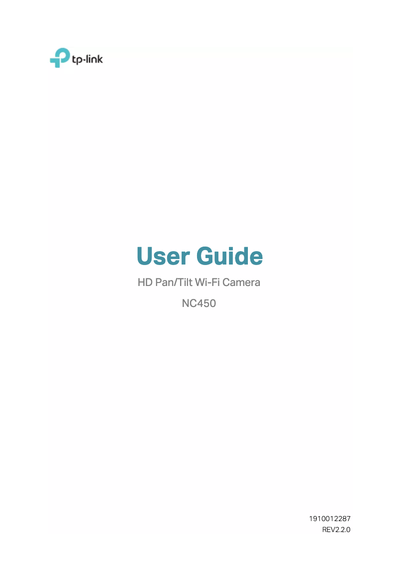 Image de la première page du manuel de l'appareil TL-NC450