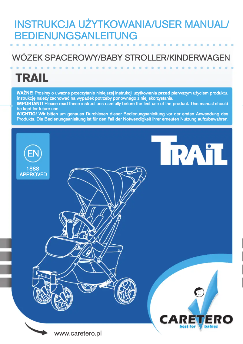 Page n°1 - Manuel utilisateur Caretero Trail