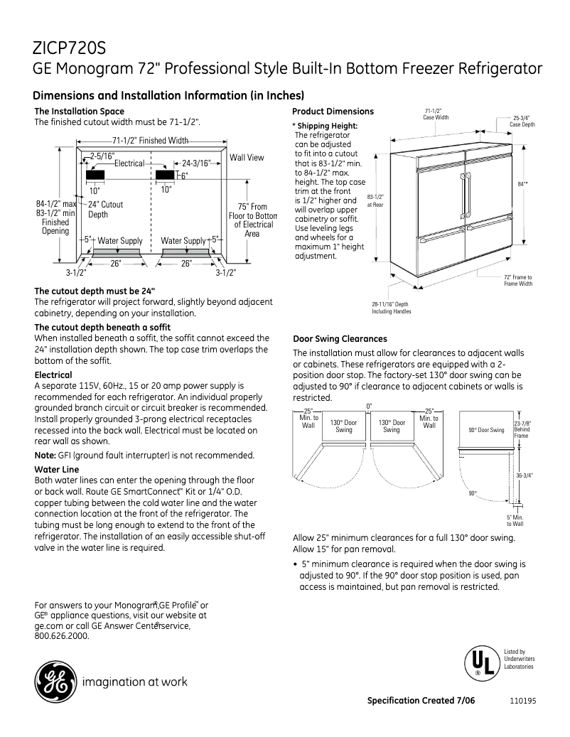 Image de la première page du manuel de l'appareil ZICP720SSS