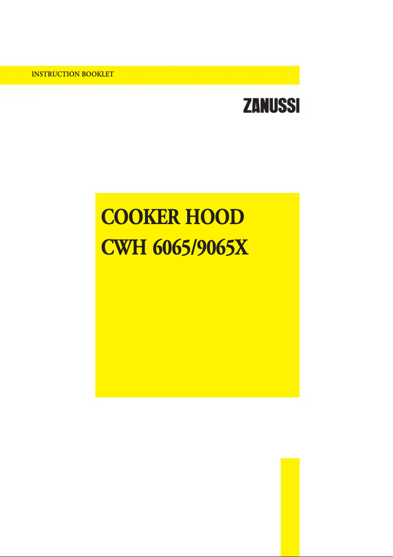 Page n°1 - Manuel utilisateur Zanussi CWH6065X
